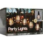 KOOPMAN Párty osvětlení - řetěz 10 LED svítidel, teplá bílá, délka 7,5 m 456266 – Hledejceny.cz