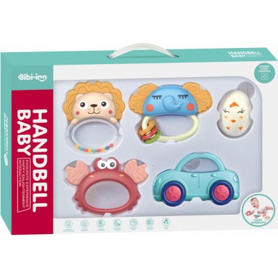 CHIPOLINO Sada chrastítek s kousátky Animals 5ks – Zboží Dáma