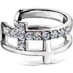 Šperky4U falešný piercing do ucha klips s čirými kamínky FP1011-ST – Hledejceny.cz
