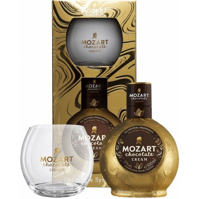 Mozart Liquer Gold 17% 0,5 l (dárkové balení 1 sklenice) – Sleviste.cz