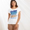 Dámská Trička Blancheporte Rovné tričko s arty potiskem žerzej modrá