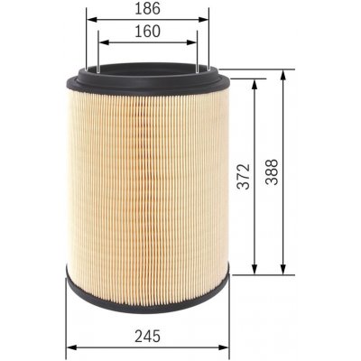 Vzduchový filtr BOSCH F 026 400 411 – Hledejceny.cz