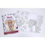 Omalovánky antistresové Sloni 210x290/32s – Zboží Dáma