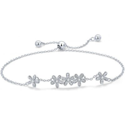 P&J Jewellery stříbrný náramek květinky UNISBR23