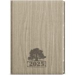 Ctirad Wood A5 denní 2025 světle hnědá – Zboží Živě