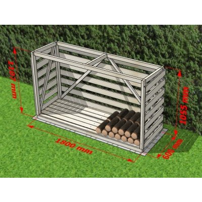 Naše Záhony DR-01-18-06-10-95 1800x600x1000mm přírodní-smrk – HobbyKompas.cz
