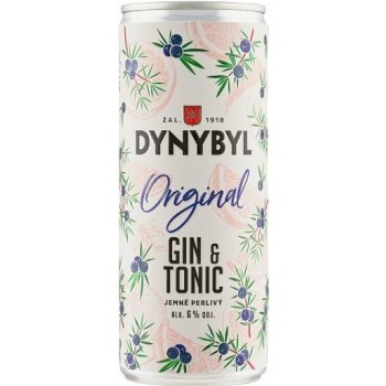 Dynybyl Gin Originál a Tonic 6% 0,25 l (plech)