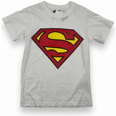 DC Comics Luxusní chlapecké tričko bílé barvy Superman bílá