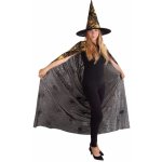 RAPPA Čarodějnický plášť s kloboukem a pavučinou /Halloween – Zboží Dáma