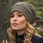 Krumlovanka dámská čepice W-0085/Z2P hnědý melange – Zboží Mobilmania