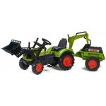 FALK Šlapací traktor Claas Arion 430 s nakladačem rypadlem a vlečkou – Zboží Mobilmania