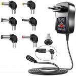 UNIVERZÁLNÍ SÍŤOVÝ ADAPTÉR S KONCOVKAMI 3V 4,5V 5V 6V 7,5V 9V 12V 30W – Hledejceny.cz