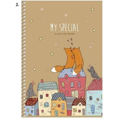 Shkolyaryk Kroužkový blok FOXtrot A5, čtverečkovaný 96 listů – Zbozi.Blesk.cz