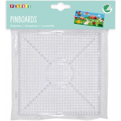 Destičky pro zažehlovací korálky čtverec 2 ks 15x15cm – Zboží Dáma