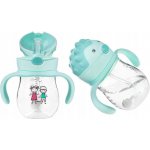 Akuku kouzelná láhev s brčkem a závažím mintová 250 ml – Zboží Dáma