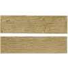 Příslušenství k plotu Betonový panel rovný oboustranný dřevo 200 x 25 x 4 cm - pískovec