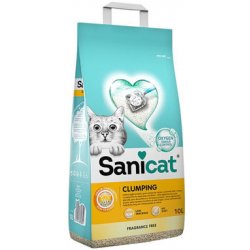 SANICAT Clumping bez zápachový bentonitový kočkolit 10 l