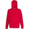 Pánská mikina Fruit of the Loom Mikina Lightweight Hooded Sweat s kapucí, raglánová COT-16214000401 Červená