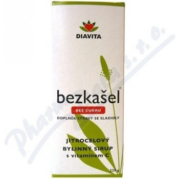 Bezkašel jitrocelový bylinný sirup bez cukru 225 g