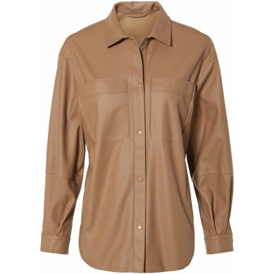 esmara dámská košile ve vzhledu kůže hnědá – Zboží Dáma