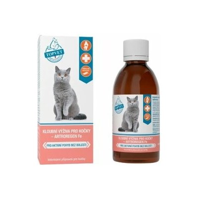 Topvet Kloubní výživa pro kočky Artroregen Fe 200 ml – Hledejceny.cz