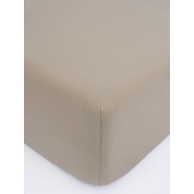 MKLuzkoviny.cz Jersey prostěradlo Classic šedohnědé 180x200 – Zboží Dáma