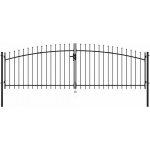 Dvoukřídlá plotová brána s hroty 400 x 175 cm 769059 – Hledejceny.cz