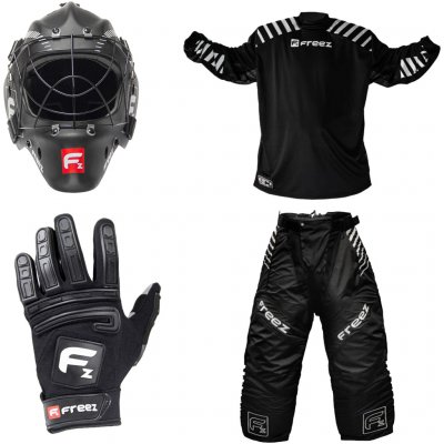 Freez Brankářský set G-290 + maska Freez Black SR + Florbalové rukavice G-190 – Hledejceny.cz