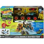 Hot Weels Mattel Monster Trucks Roarin Rumble Double Destruction – Zboží Mobilmania