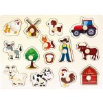 Bino Baby farma 13 dílků vkládačka domeček – Zboží Mobilmania