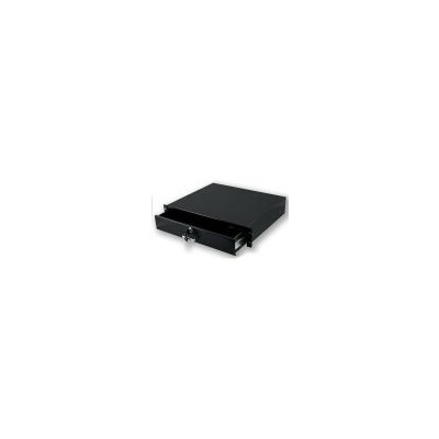 Zásuvka XtendLan 2U 350 mm Zásuvka, 2U do police, hloubka 350mm ZASUV2U-BLACK – Hledejceny.cz