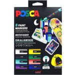 Uni Posca PC-5M 1,8 - 2,5 mm základní barvy 8 ks – Zboží Živě