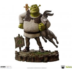 Iron Studios Shrek, Donkey and The Gingerbread ManDeluxe Art Scale 1/10 Shrek