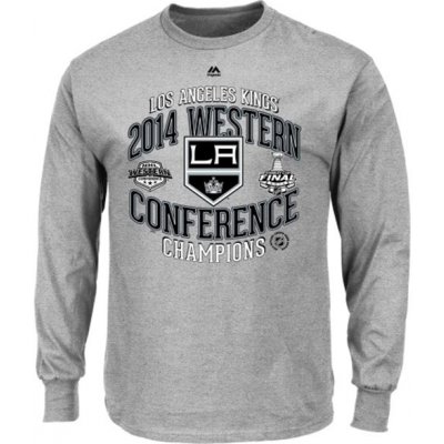 Majestic NHL tričko Los Angeles Kings 2014 Western Conference Champions Five Hole dlouhý rukáv