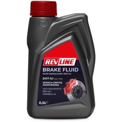 Revline Brzdová kapalina DOT 5.1 500 ml – Sleviste.cz