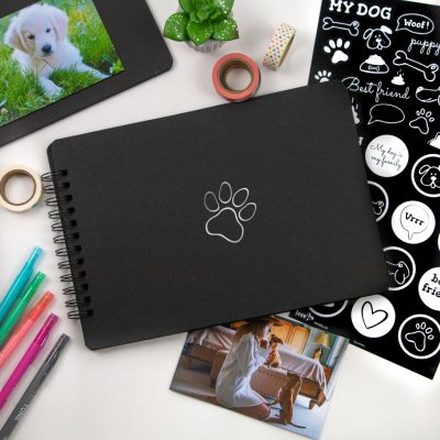 Lovelu Fotoalbum pes + samolepky černé – Zboží Živě