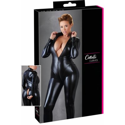 Lesklý overal s dlouhým dvoucestným zipem – Zboží Dáma