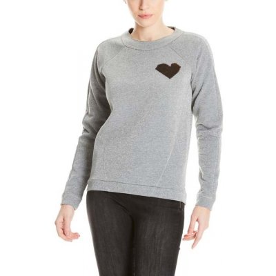 Bench mikina Glitter Jumper With Badge Winter Grey Marl MA1054