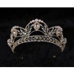 B-Top barokní svatební Tiara korunka Gold Crystal pozlacená – Zboží Mobilmania