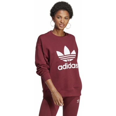 adidas ORIGINALS-TRF CREW SWEAT-SHARED Červená