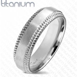 Spikes USA TT1044 dámský snubní prsten titan