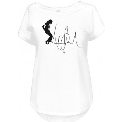 Tričko s potiskem Michael Jackson dámské Bílá – Zboží Dáma