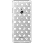 Pouzdro iSaprio - Stars Pattern Sony Xperia XZ3 bílé – Zbozi.Blesk.cz