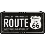 Plechová cedule Route 66 - Chicago - Santa Monica, (20 x 10 cm) – Hledejceny.cz