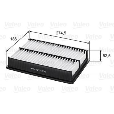 Vzduchový filtr VALEO 585236 – Hledejceny.cz