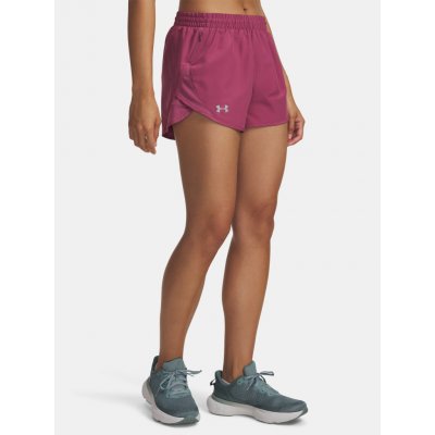 Under Armour dámské kraťasy UA Fly By 3'' Shorts červená – Zboží Dáma