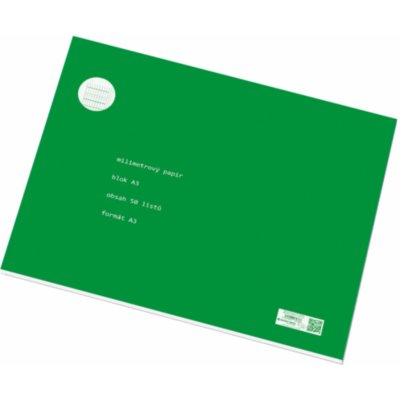 Papírny Brno Milimetrový papír A3, blok - 50 listů – Zboží Dáma