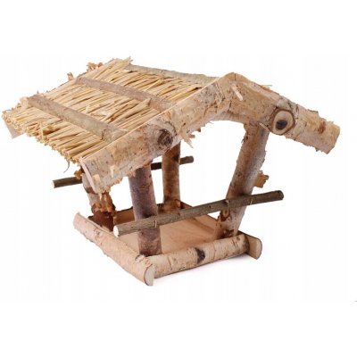 Tin Tours Velké dřevěné krmítko pro ptáky z břízy 35 x 30 x 26 cm – Hledejceny.cz