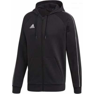 adidas Performance CORE18 FZ HOODY Černá / Bílá