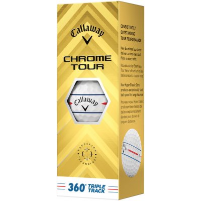 Callaway Chrome Tour 360 Triple Track bílé 3 ks